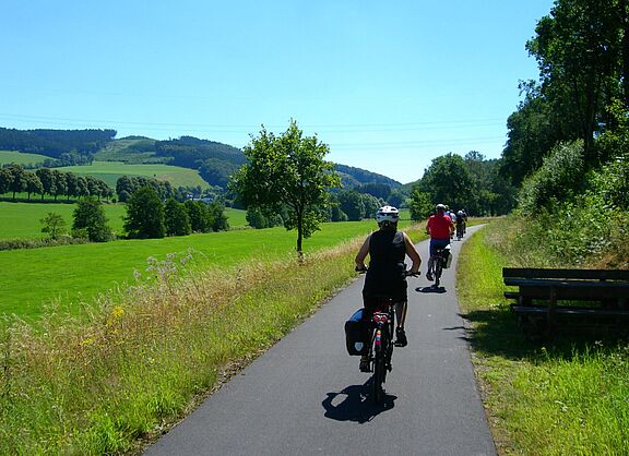 Radweg im Sauerland