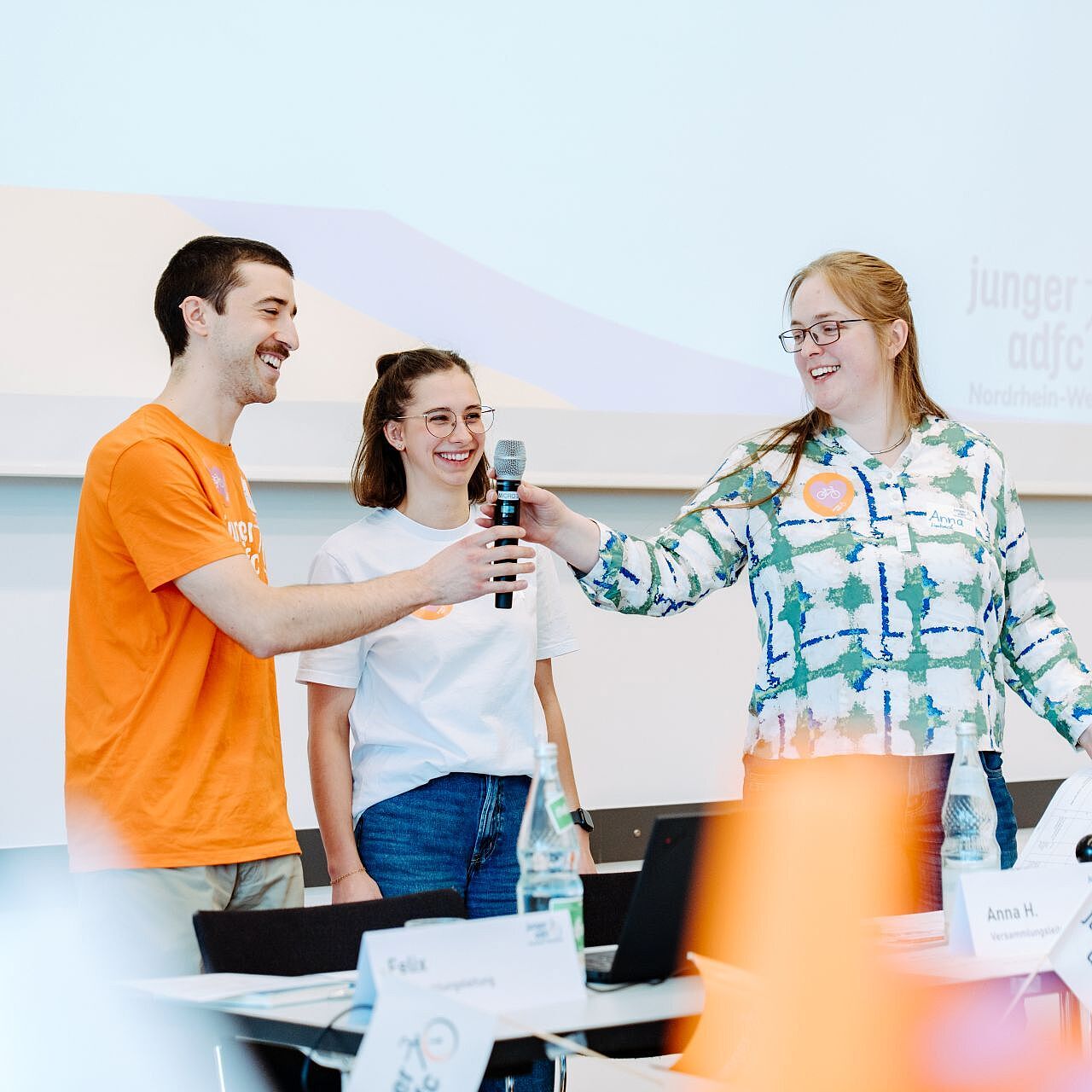 Die Versammlungsleitung der Landesjugendversammlung 2026