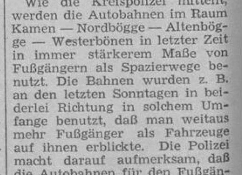 Autobahnen sind keine Promenaden