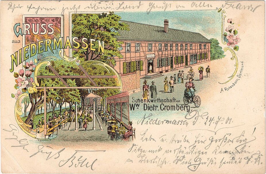 Schenkwirtschaft Cromberg Niedermassen im Jahr 1901 Schenkwirtschaft Cromberg Niedermassen