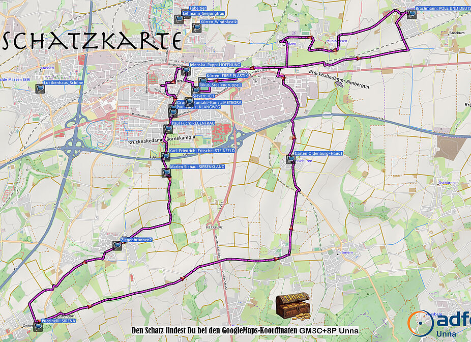 Schatzkarte Unnas Kunstschätze Schatzkarte Unnas Kunstschätze