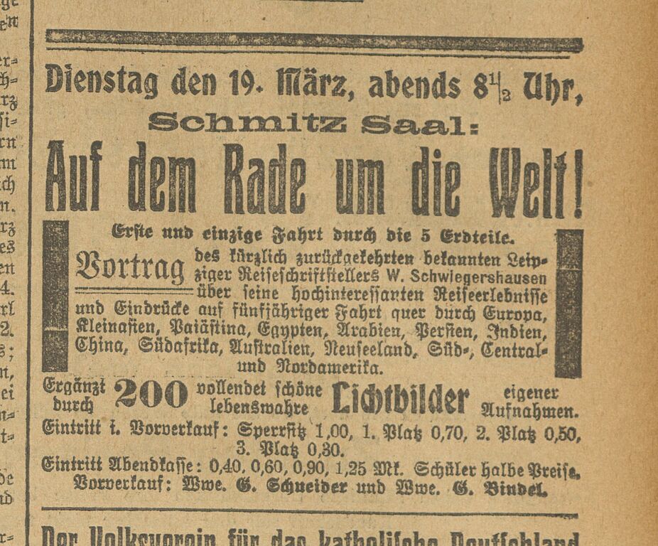 Mit dem Rade um die Welt