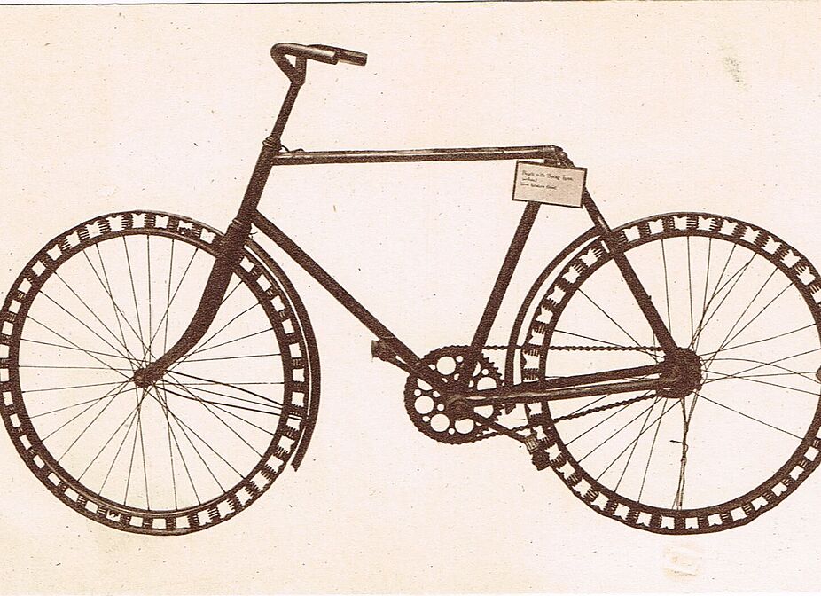 Fahrrad mit Reifenersatz