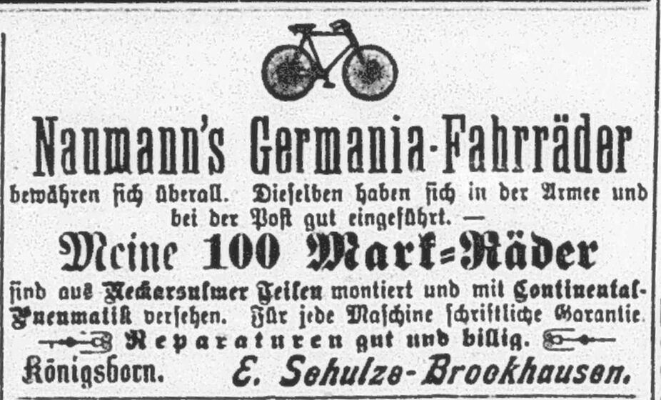 Annonce Schulze-Brockhausen