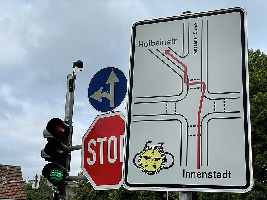 Verwirrende Verkehrsführung