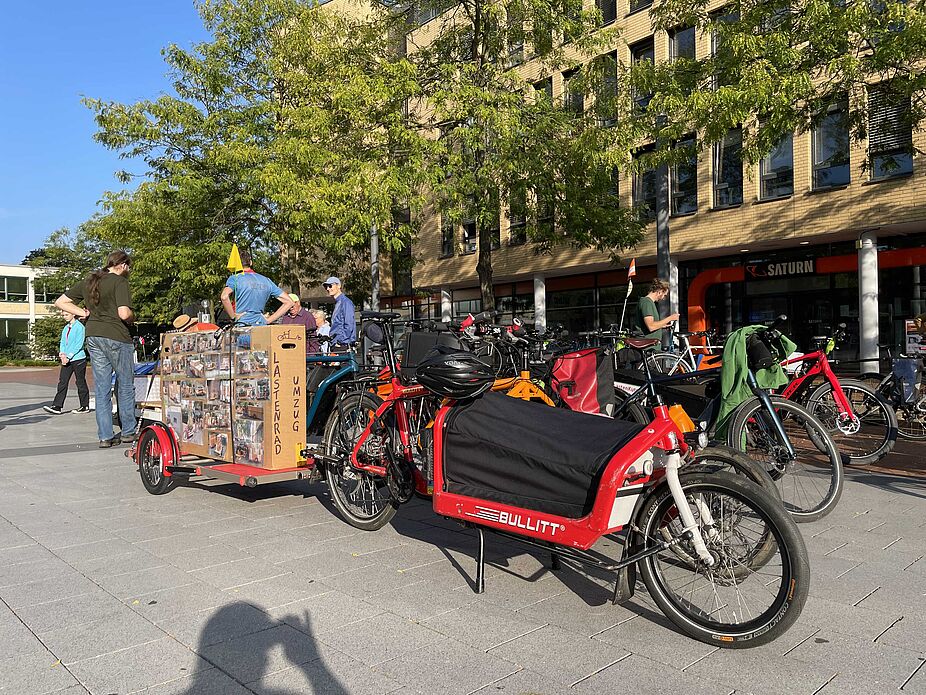 Lastenrad mit Anhänger