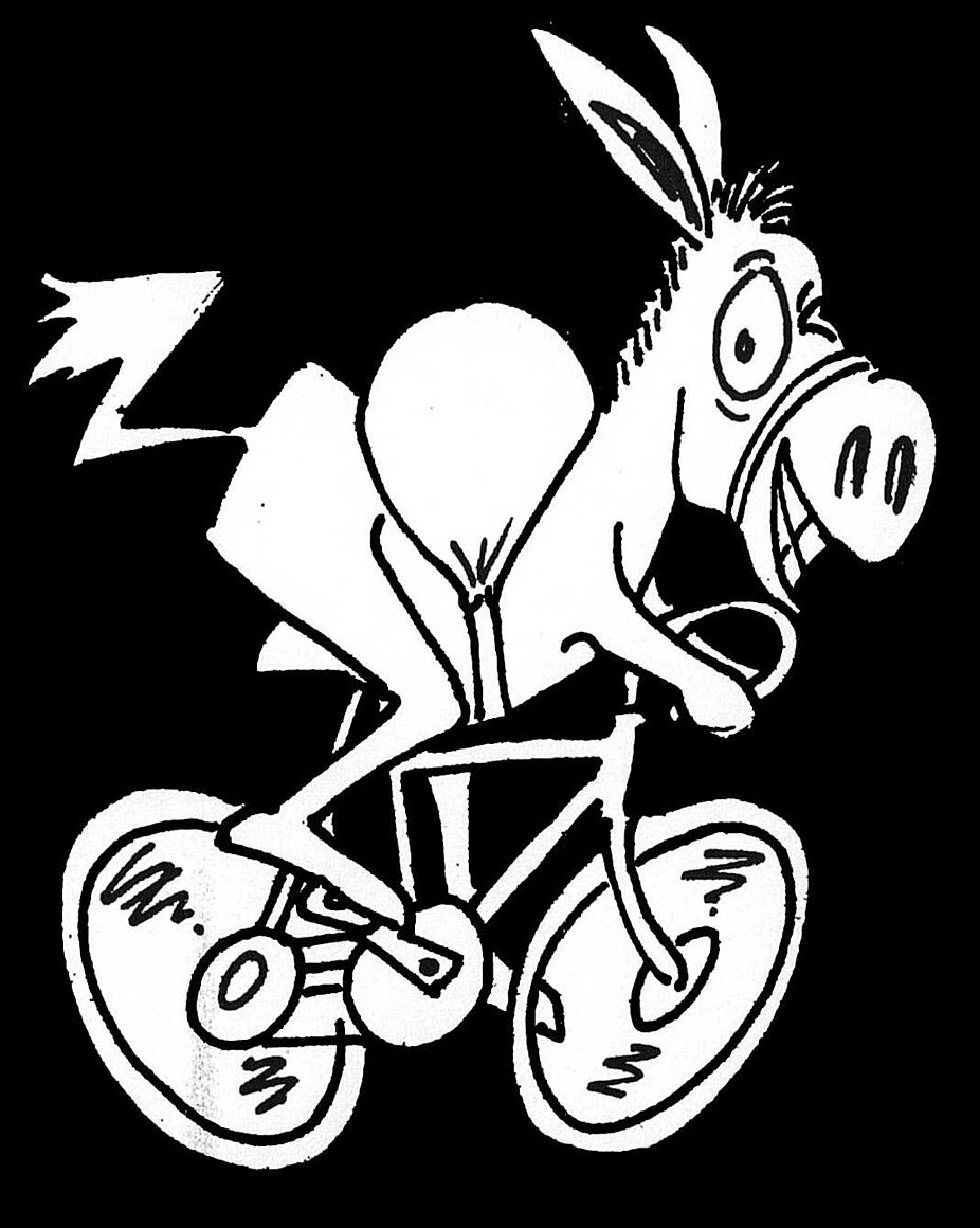 Unna steigt aufs Rad