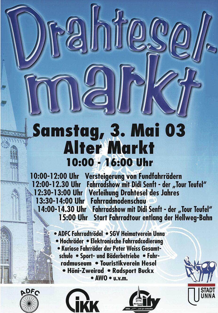 Plakat des Drahteselmarktes von 2003