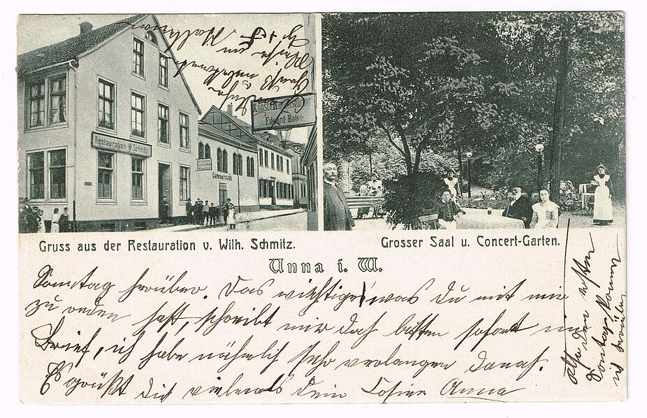 Postkarte der Restauration Wilhelm Schmitz