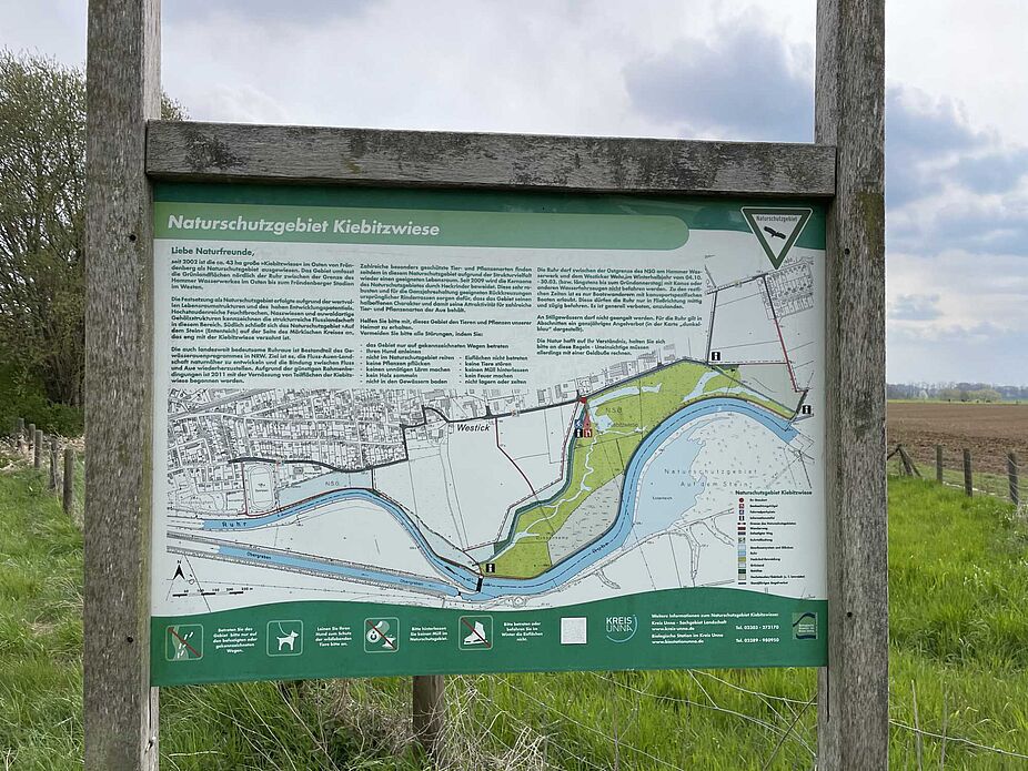Informationstafel Kiebitzwiese