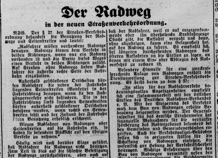 Der Radweg Der Radweg