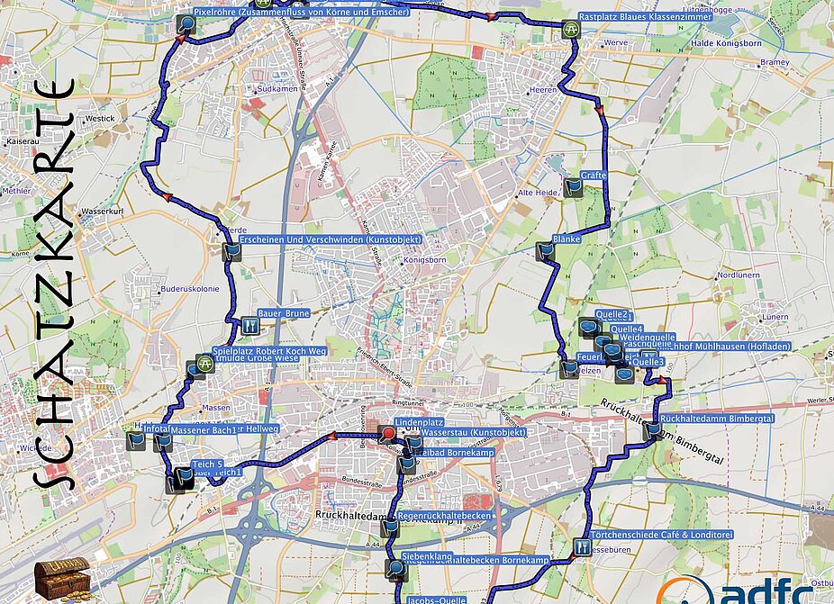 Schatzkarte Blaue Kostbarkeiten Schatzkarte Blaue Kostbarkeiten