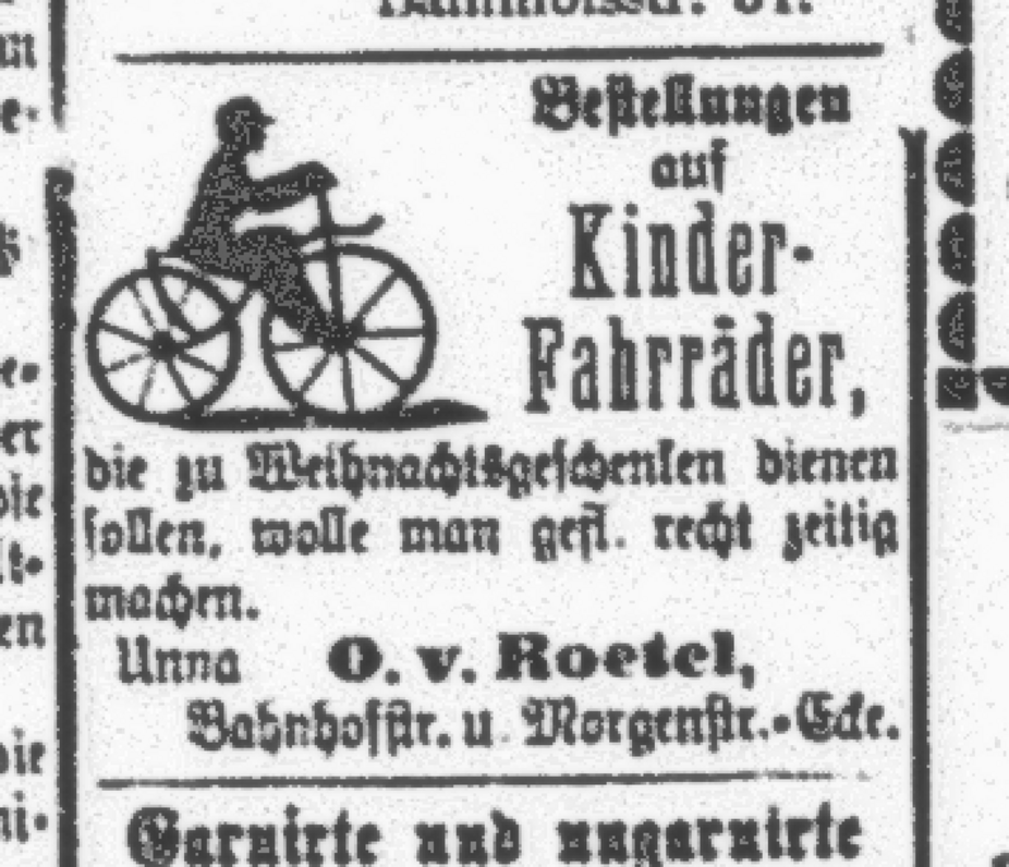 Kinderfahrräder zum Weihnachtsfest