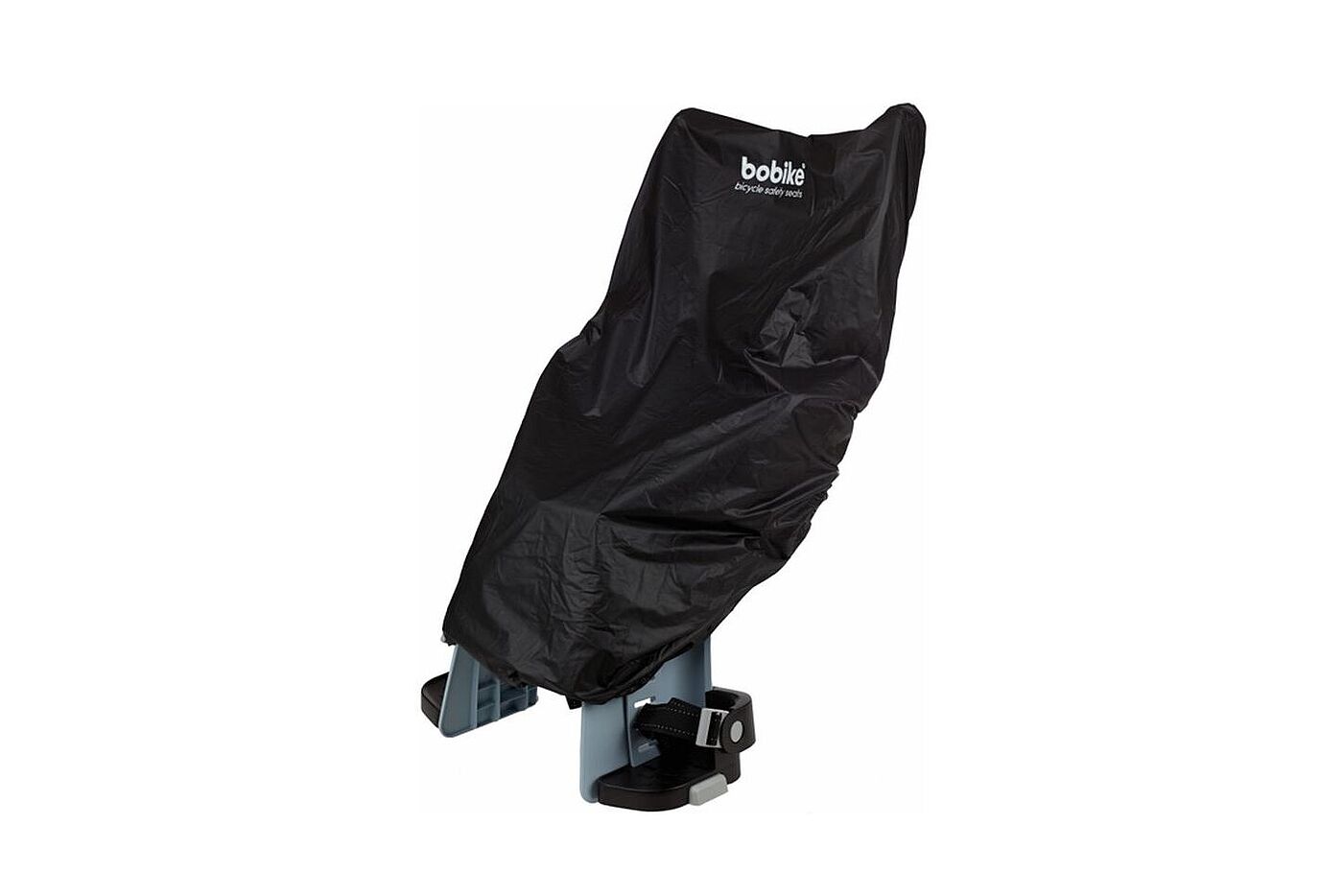 Freisteller eines Kindersitzes hinten mit Wetterschutzhaube